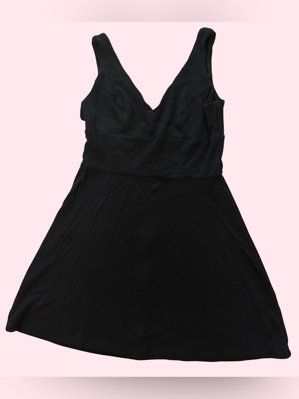 Tart Black V-Neck Mini Dress